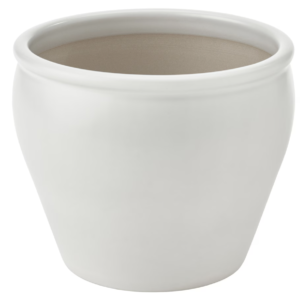 Elegant White Ceramic Pot for Mini Plants